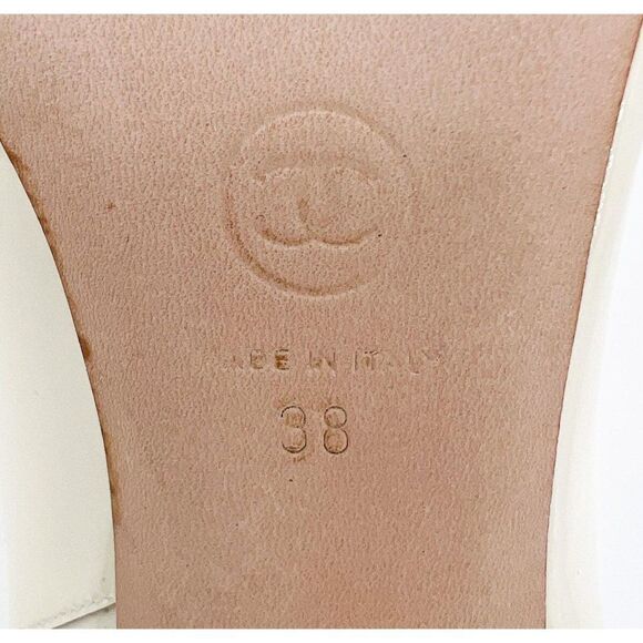 Authentic CHANEL 2022 Chelsea Ivory CC Logo Block Heel Ankle Boots Size … - Picture 14 of 17